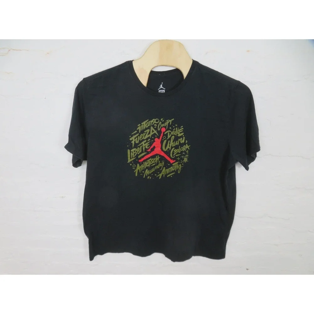 Air Jordan T-Shirt Mens 3XL Black City Graphic Jumpman Tee Basketball Nike